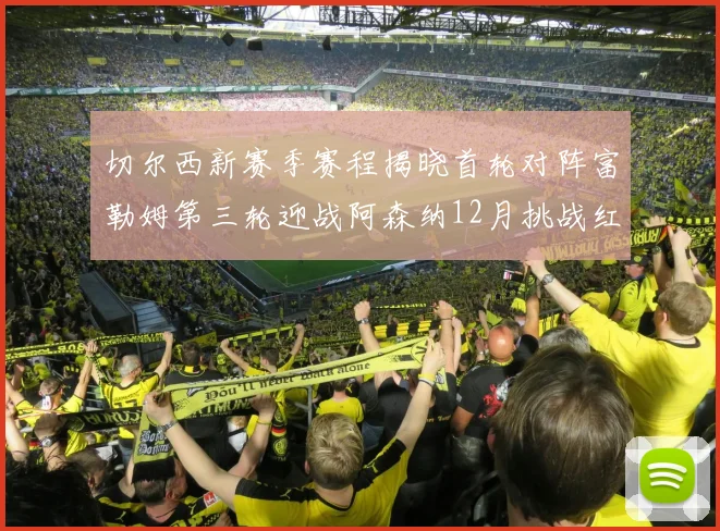 切尔西新赛季赛程揭晓首轮对阵富勒姆第三轮迎战阿森纳12月挑战红军和蓝月亮